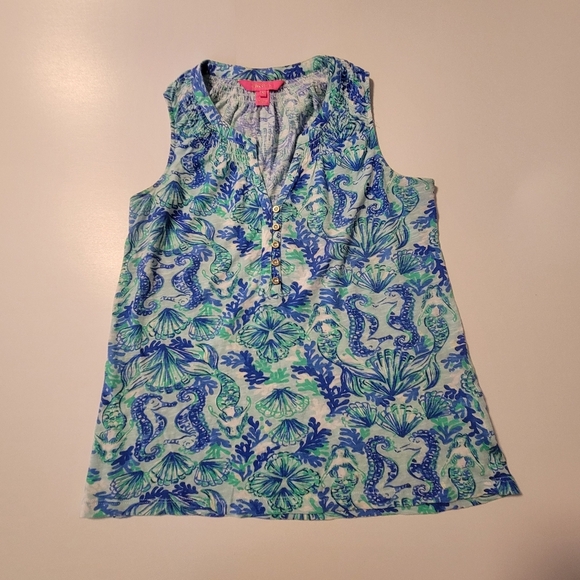 Lilly pulitzer Essie Tank blouse. - Picture 2 of 11